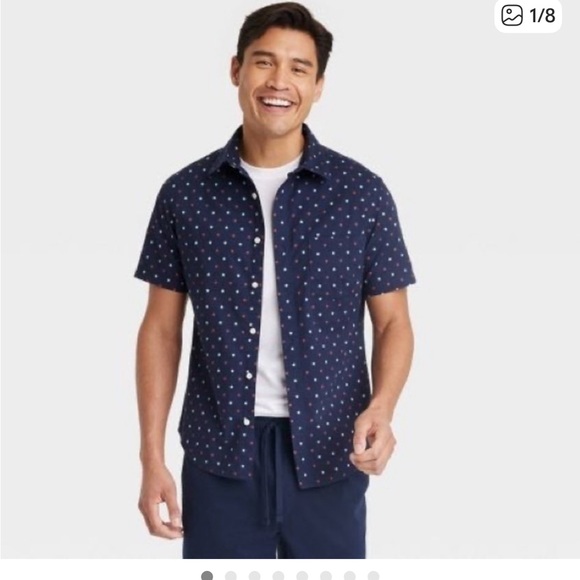 ASOS Other - Goodfellow & Co Men's Star Print Short Sleeve Button-Down Shirt